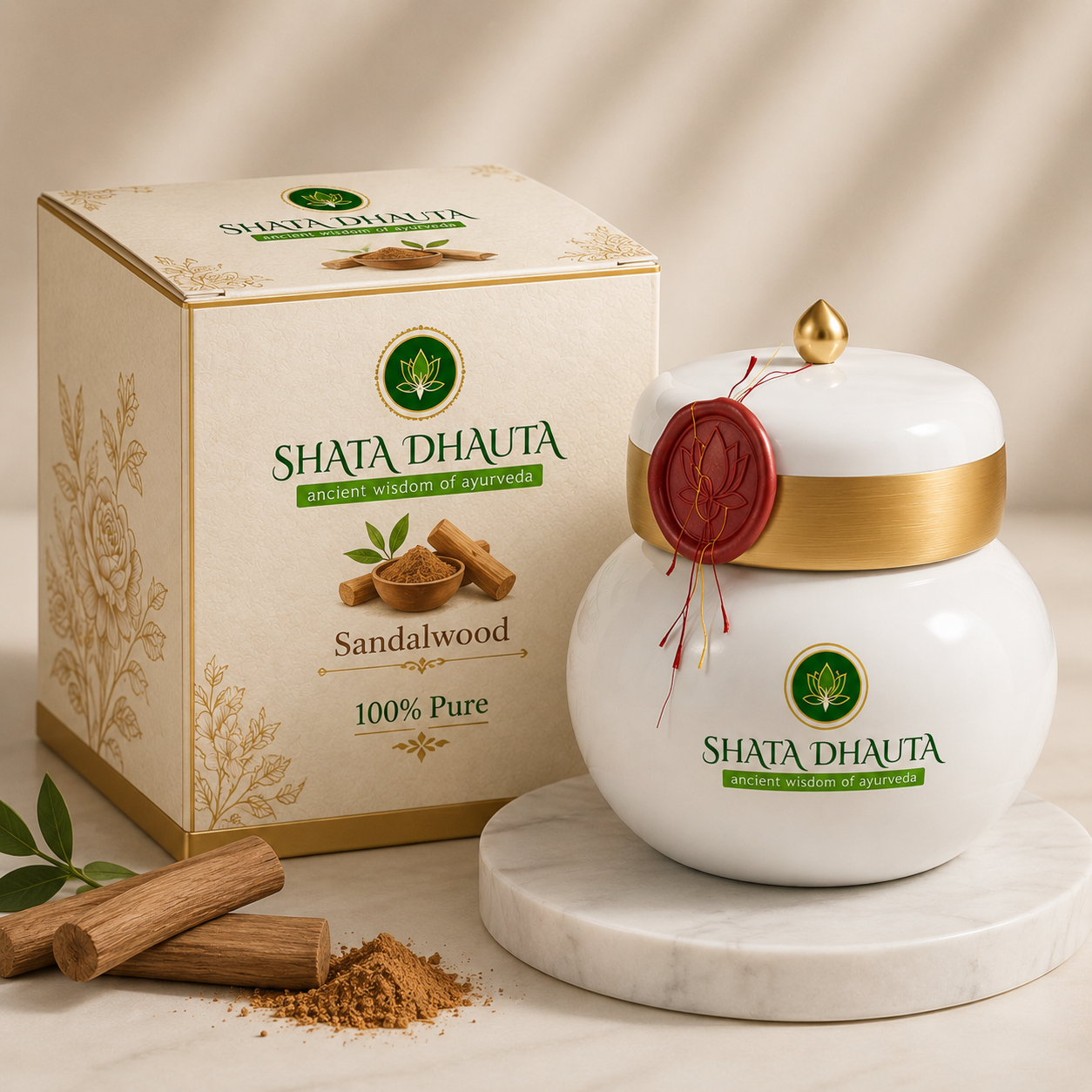 Shata Dhauta Sandalwood